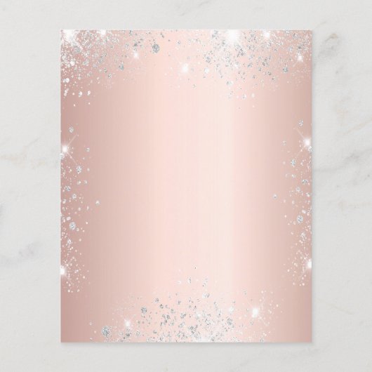 Budget Sweet 16 roos Gold Silver-kledingglitter (Achterkant)