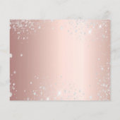 Budget Sweet 16 roos Silver-jurk met uitzondering  (Achterkant)