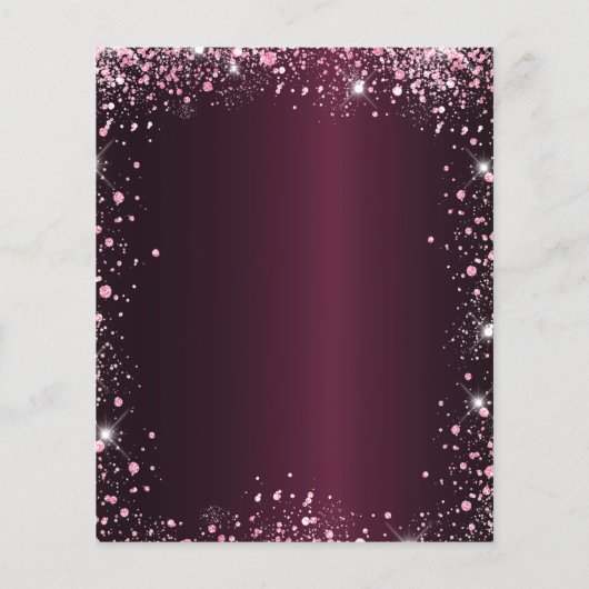 Budget Sweet 16 roze bruine glitter floral tiara (Achterkant)