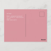 Budget Sweet 16 Roze Glitter Folie Girly Modern Fl Briefkaart (Achterkant)