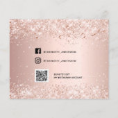 Budget sweet 16 roze gouden glitters bewaar de dat (Achterkant)