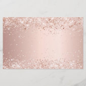 Budget Sweet 16 roze gouden glitters save the date (Achterkant)
