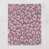 Budget Sweet 16 Roze Leopard Birthday Invites (Achterkant)