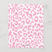 Budget Sweet 16 Roze Leopard Birthday Invites (Achterkant)