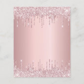 BUDGET Sweet 16 roze stoffige roos glitter verjaar (Achterkant)