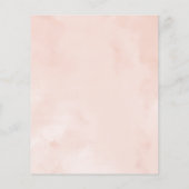 Budget Sweet 16 Uitnodiging Gold Pink Blush Gown (Achterkant)