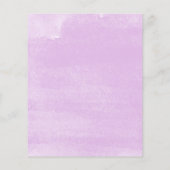 Budget Sweet 16 Uitnodiging Tiara Lavender Floral (Achterkant)