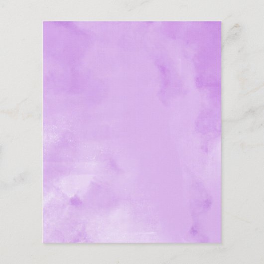 Budget Sweet 16 Uitnodiging Zilver Paarse Gown (Achterkant)