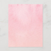 Budget Sweet 16 Uitnodigingen Heet Roze Bloemen (Achterkant)