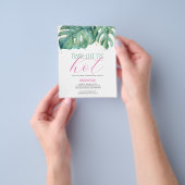 Budget Sweet 16 Verjaardagsfeestje Luau Uitnodigin Flyer (Hand)