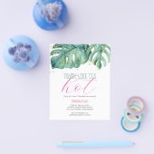 Budget Sweet 16 Verjaardagsfeestje Luau Uitnodigin Flyer (Enkel)