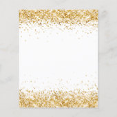 Budget Sweet 16 white gold-jurk glitter stof (Achterkant)