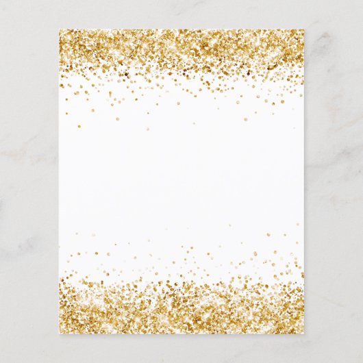 Budget Sweet 16 white gold-jurk glitter stof (Achterkant)