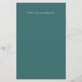 BUDGET Sweet 16, Zestiende verjaardag Floral Invit (Achterkant)