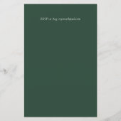 BUDGET Sweet 16, Zestiende verjaardag Floral Invit (Achterkant)