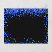 Budget Sweet 16 zwarte koninklijk blauw met uitzon (Achterkant)