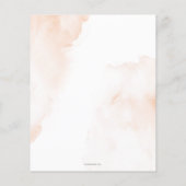 Budget Sweet als Peach Girl Verjaardagsuitnodiging (Achterkant)