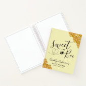 Budget Sweet as Can Bee Baby shower Guestbook Notitieboek (Binnen)