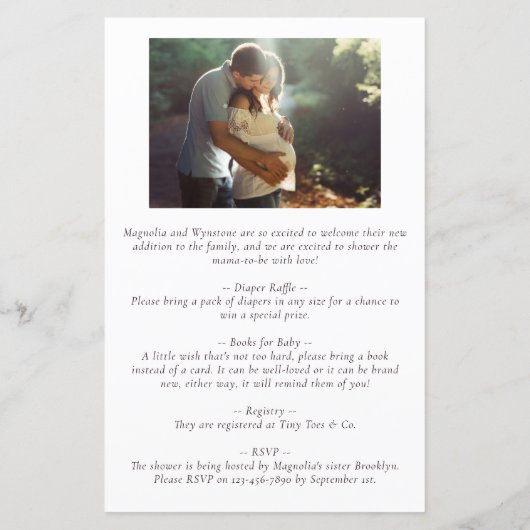 Budget Sweet as Can Bee Baby shower Invitation (Achterkant)