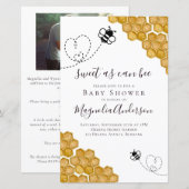 Budget Sweet as Can Bee Baby shower Invitation (Voorkant / Achterkant)