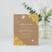 Budget Sweet as Can Bee Baby shower Invitation (Staand voorkant)