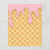 BUDGET Sweet Behandelt ijscrème op zaterdag Uitnod (Achterkant)