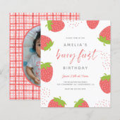 Budget Sweet Berry Eerste Meisje 1e Verjaardag Fot (Voorkant / Achterkant)