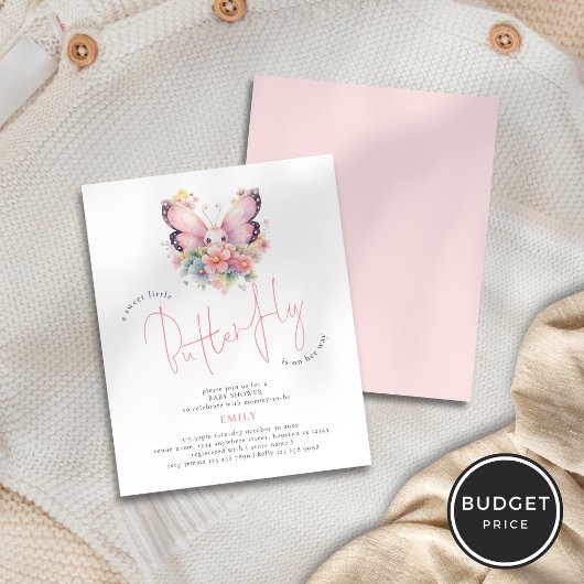 Budget Sweet Butterfly On Way Bloemen Baby shower