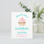 Budget Sweet Celebration Cupcake Invitations (Staand voorkant)