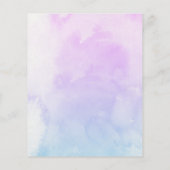 Budget Sweet Little Mermaid Baby shower Invitation (Achterkant)