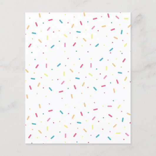 Budget Sweet One Pastel Donut Snoep Eerste Verjaar (Achterkant)