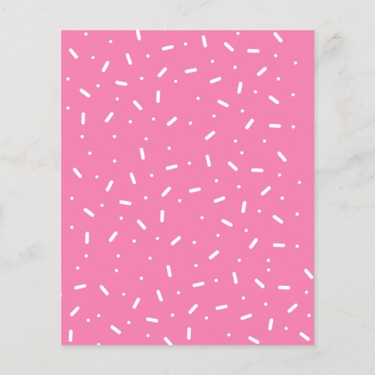 Budget Sweet One Pink Gold Donut Verjaardagsuitnod (Achterkant)