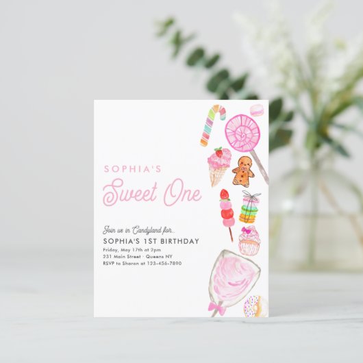 Budget SWEET ONE Snoep Kinder Candyland 1e Verjaar (Staand voorkant)