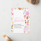 Budget SWEET ONE Snoep Kinder Candyland 1e Verjaar Notitiekaartje (Voorkant / Achterkant in situ)