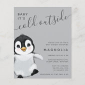Budget Sweet Penguin Baby shower (Voorkant)