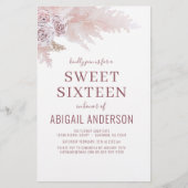 Budget Sweet Sixteen Boho Chic Birthday Flyer (Voorkant)