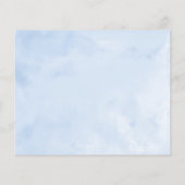 Budget Sweet Sixteen Uitnodiging Silver Blue Gown (Achterkant)