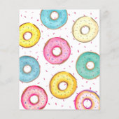 Budget Sweet Two Donuts 2e verjaardag uitnodiging (Achterkant)