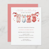 Budget Sweetheart Valentijnse Meisje Baby shower (Voorkant / Achterkant)