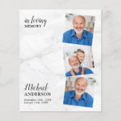 Budget Sympathie 3 Foto Funeral Hartelijk dank (Voorkant)