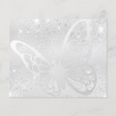 Budget Sympathie zilveren vlinder bedankt (Achterkant)