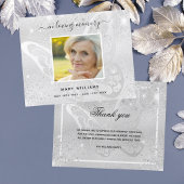 Budget Sympathie zilveren vlinder foto bedankt