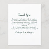 Budget Sympathie Zonnebloem Foto Funeral Hartelijk (Achterkant)