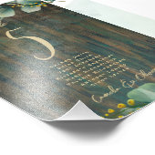 BUDGET tabelnummer Zitplaats RUSTIC Greenerfoto Foto Afdruk (Hoek)