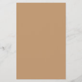 Budget Tan Earth Tones Script Baby Shower Flyer (Achterkant)