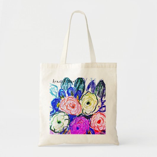 Budget Tas Green en Oranje Rosas (Voorkant)