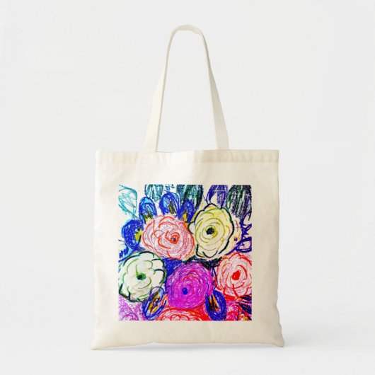 Budget Tas Green en Oranje Rosas (Voorkant)