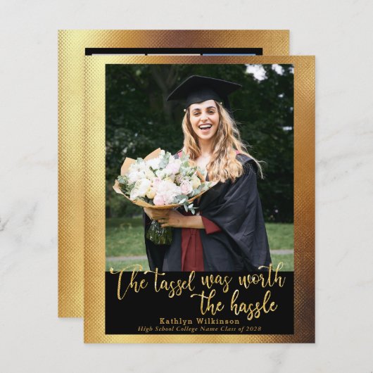 BUDGET Tassel was waard 4 Aankondiging van het Fot (Voorkant / Achterkant)