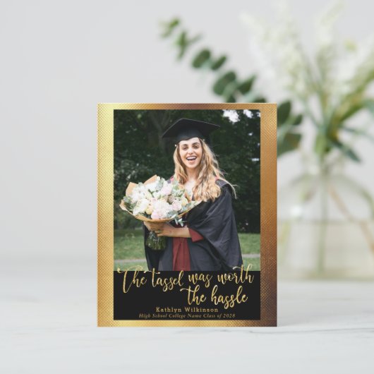 BUDGET Tassel was waard 4 Aankondiging van het Fot (Staand voorkant)