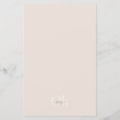 Budget Taupe Eenvoudig Boho Script Boho Drink- en Flyer (Achterkant)